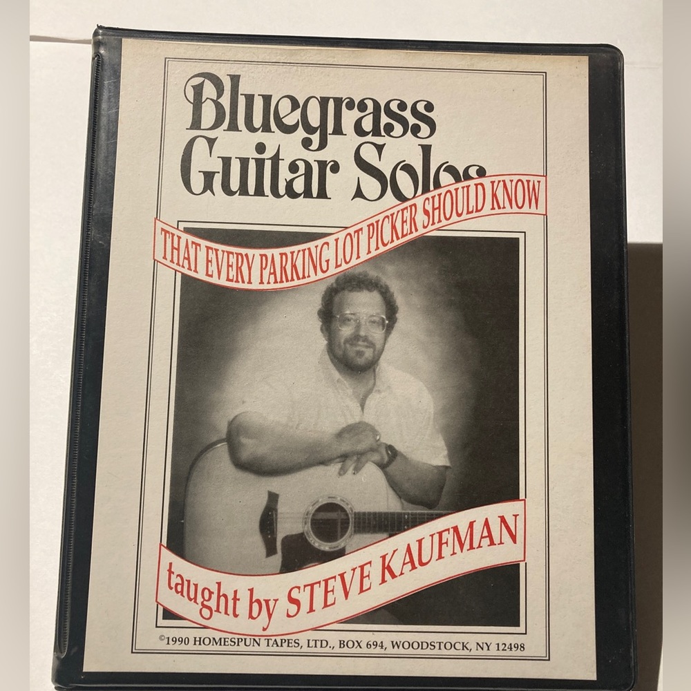 Box set Cassette Tapes Homespun Bluegrass Guitar Solos 1990 (rare)